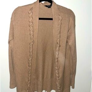 Simple Vera Wang tan cardigan